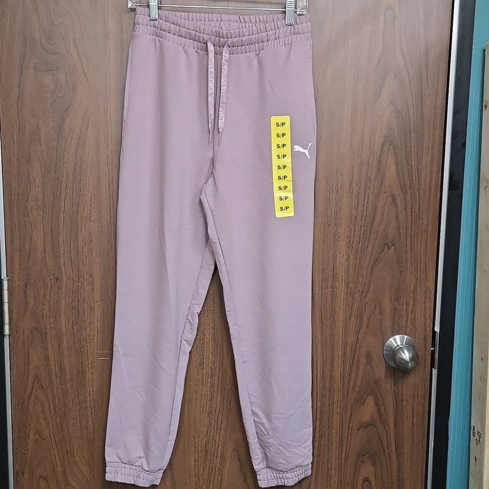 Puma Size S Lilac High Waisted Sweatpant
